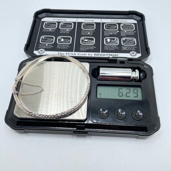 925 Patterned Hinge Bracelet - Picture 7 of 7